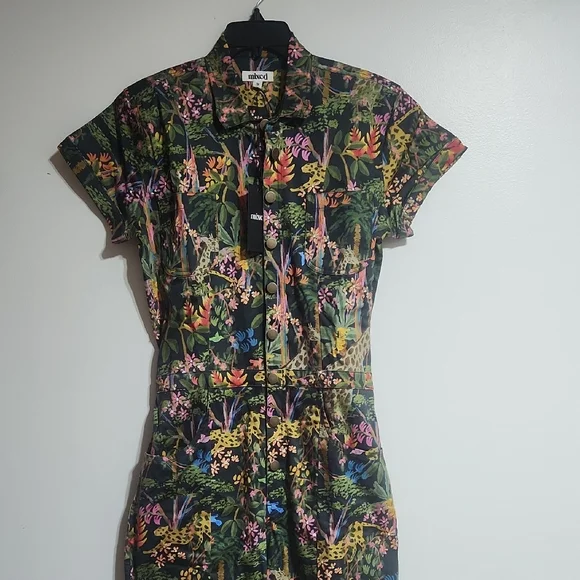 Mixed By Nasrin Jungle Print Jumpsuit - Medium Tall - Picture 8 of 10